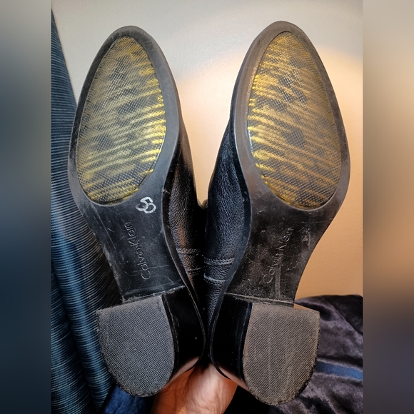 Calvin Klein Haydee Leather Women's Boots Size 8 - Picture 7 of 8